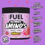 Applied Nutrition BodyFuel Amino's - Amino Acids Supplement, EAA Essential Amino Acids Powder, Muscle Fuel & Recovery (270g - 30 Servings) (Millions Raspberry) - Image 3