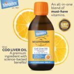 Multivitamin Liquid with Cod Liver Oil for Adults & Kids, Delicious Orange Flavour, Vitamins C, A, B2, B3, D, E & Omega-3, Boost Energy & Reduces Tiredness, Supports Immunity, 300ml - Image 4