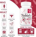 Daily Probiotic Supplement for Women – Women’s Probiotic, Shelf Stable, 60 Capsules, Vegan, Non-GMO - Image 3