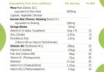 Maca Root 4000mg, Ginkgo Biloba, Korean Red (Panax) Ginseng - 4256mg - Vegan Capsules - Zinc, Vitamins D3, E, B5, B6, B12, A, K, Folic Acid, Selenium for Immune System & Hormonal Activity. 1 Bottle - Image 3