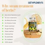 Maca Root 4000mg, Ginkgo Biloba, Korean Red (Panax) Ginseng - 4256mg - Vegan Capsules - Zinc, Vitamins D3, E, B5, B6, B12, A, K, Folic Acid, Selenium for Immune System & Hormonal Activity. 1 Bottle - Image 7