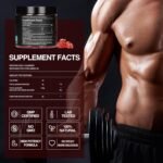 Creatine Monohydrate Gummies 4000mg for Men & Women,Creatine Mixed Berry Gummies for Muscle Strength, Builder, Energy Boost, Pre-Workout Supplement, 120 Count (Strawberry) - Image 4