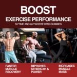 Creatine Monohydrate Gummies 4000mg for Men & Women,Creatine Mixed Berry Gummies for Muscle Strength, Builder, Energy Boost, Pre-Workout Supplement, 120 Count (Strawberry) - Image 5