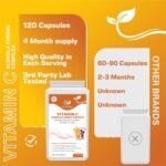 Vitamin C Acerola Cherry Complex – 120 Vegan Capsules | High Strength Immune Support with Elderberry, Rosehip, Blackcurrant & Parsley | Natural Vegan Vitamin C | Non-GMO, Made in UK – NATURES ZEST - Image 8