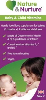 Award Winning Nature & Nurture Baby & Child Vitamins. The Vegan-Friendly Gentle Liquid multivitamin Drops for Babies, Toddlers and Children. Made in The UK. 60 Doses. - Image 4