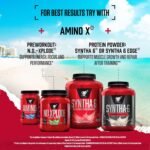 BSN Nutrition Amino X Supplement with Vitamin D, Vitamin B6 and Amino Acids, Fruit Punch Flavour, 30 Servings, 435 g - Image 5