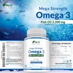 Nu U Nutrition - Omega 3 2200mg & Vitamin D3 2000IU - 250 Softgel Capsules - 726mg EPA & 484mg DHA per Serving - Alternative to Cod Liver Oil Capsules - High Strength, Wild Caught - Made in The UK - Image 9