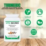 VitaDefence+ Turmeric 90 Vegan Capsules. Natural, Potent, Kosher & High Strength Immune Booster & Anti-Inflammatory Ayurvedic Herbal Supplement - Image 3