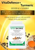 VitaDefence+ Turmeric 90 Vegan Capsules. Natural, Potent, Kosher & High Strength Immune Booster & Anti-Inflammatory Ayurvedic Herbal Supplement - Image 6