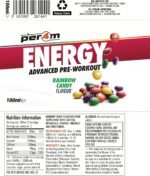 Per4m Energy Pre-Workout RTD Shots | 350mg Caffeine, 3.2g Beta-Alanine & 2g Glycerol | Vitamin B3 & B12 | Sugar Free Energy & Focus | 12 x 100ml (Rainbow Candy) - Image 6