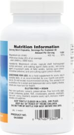 NaturesPlus Magnesium Supplement - 400mg Active Magnesium Citrate Supplement - Energy and Stress Relief for Mind and Body - Vegan, Gluten Free - 120 Capsules (Original) - Image 3
