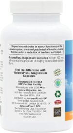 NaturesPlus Magnesium Supplement - 400mg Active Magnesium Citrate Supplement - Energy and Stress Relief for Mind and Body - Vegan, Gluten Free - 120 Capsules (Original) - Image 4