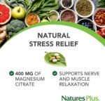 NaturesPlus Magnesium Supplement - 400mg Active Magnesium Citrate Supplement - Energy and Stress Relief for Mind and Body - Vegan, Gluten Free - 120 Capsules (Original) - Image 5