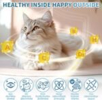 Cat Multivitamin Chews – Supports Energy and Skin & Coat – With Taurine, B-Complex, Zinc Methionine & Selenium Yeast – Daily Health Supplement for Cats of All Ages (500 Chew) - Image 4