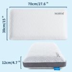 Flat Soft Memory Foam Pillow for Neck Support, Ortopedic Pillow for Sleeping, Side Back Sleeper Soft Support Cervical (70 x 38 x 12 cm) - Image 4