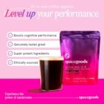 Spacegoods Rainbow Dust 6 Pack 240g | 180 Days Supply | Flavoured Mushroom Coffee | 120mg of Natural Caffeine | Lions Mane, Chaga Ashwagandha & Vitamin B5| Sharper Focus, Energy & Calm | Coffee - Image 4