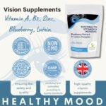 Eyehealth Vitamin & Mineral with Blueberry Extract & Lutein Complex 90 Veg Tablets Pills Health Food Vision Supplements HEALTHY MOOD - Image 5