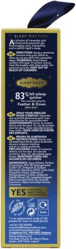 Feather & Down Sweet Dreams Limited Edition Pillow Spray (200ml) - with Calming Lavender & Chamomile Essential Oils. Encourages Calm, Tranquillity & a Restful Night's Sleep. Cruelty Free. - Image 3