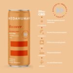 MEDAHUMAN CBD Drink (20mg), Recover, Blood Orange & Ginger, with Turmeric, Zinc, Vitamin C & D3, Low Calorie, Immune System Booster, Adaptogens & CBD Infused Fizzy Drink (Pack of 12 x 250ml) - Image 4