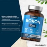 Boron 10mg | High Strength Boron Supplement | 180 Vegan Tablets | Sodium Borate | for Men & Women | by Horbaach - Image 3