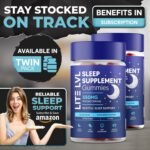 LITE LVL - 60 x Sleep Gummies for Adults - Berry Bliss Flavoured Sleeping Gummies - Sleep Vitamins - Image 6