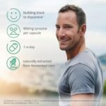 Dopamine Supplements | Natural L Tyrosine Supplement 800mg | 1-A-Day L-Tyrosine High Strength Capsules (60) | Dopamine Brain Food Nootropic | Alertness & Motivation | Vegan | 2-Month Supply - Image 3