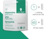 Dopamine Supplements | Natural L Tyrosine Supplement 800mg | 1-A-Day L-Tyrosine High Strength Capsules (60) | Dopamine Brain Food Nootropic | Alertness & Motivation | Vegan | 2-Month Supply - Image 4