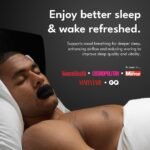 Longevity Sleep Tape - 30 Strips (Black) - Dermatologically Tested Mouth Tape for Sleeping, Women and Men - Supports Nasal Breathing and Reduces Snoring - 95% Cotton, Rayon-Free Mouthtape - Image 3