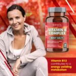 B Complex Vitamins-360 Tablets, Suitable for Vegans B Complex Supplements, B1,B2, B6, B12 with Folic Acid - Image 3