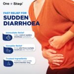 One Step Diarrhoea Relief 2mg Capsules Loperamide Hydrochloride 36 Capsules - 6 Packs - Image 3