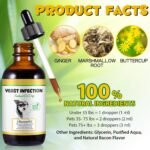 Yeast Infection Treatment for Dogs, Dog Yeast Infection Treatment for Itchy Dog Skin Relief, Allergy Relief, dog Ear Infections Drop for Immune Support, Safe & Natural - Bacon Flavor, 60ml - Image 3