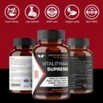 Vitality Max Supreme - Premium Vitality Health Supplement with Fenugreek, Panax Ginseng, Ashwagandha, Maca, Tribulus Terrestris, Himalayan Shilajit - 120 Vegan Supplements Capsules - Image 4