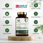 Organic High Concentration Full Spectrum KSM-66 ASHWAGANDHA with 5% Withanolides and Black Pepper, Made in Britain by Royal Oak Health, 60 Capsules - Image 7