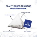 BLUE TEA - Turmeric Tea - Turmeric and Ashwagandha | Black Deals Friday 2025 | 15 Biodegradable Tea Bag - Plant Based (Pack of 2) | INDIAN SUPERFOOD | Curcumin Rich | Caffeine-Free | Tin Packaging - Image 4
