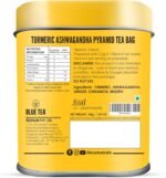 BLUE TEA - Turmeric Tea - Turmeric and Ashwagandha | Black Deals Friday 2025 | 15 Biodegradable Tea Bag - Plant Based (Pack of 2) | INDIAN SUPERFOOD | Curcumin Rich | Caffeine-Free | Tin Packaging - Image 6