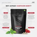 Organic Hawthorn Berry 1000mg – High Strength Hawthorn Supplement – 90 Vegan Capsules – Resealable and Recyclable Pouch by Alpha01 - Image 3