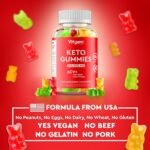 60 Keto Gummies - Vegan and Gluten Free Ketogenic Weight Loss Support Supplement - Low Calorie Natural Flavoured Apple Cider Vinegar Acv Gummy for Detox & Diet Support - Image 7