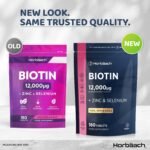 Biotin Hair Growth Tablets 12000mcg | 180 Count | High Strength Complex with Biotin (VIT B7), Zinc and Selenium | Hair Growth, Skin & Nail Vegan Supplement | by Horbaach - Image 4