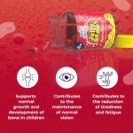 Mini Drops Jelly Beans Multivitamin - 10 Essential Vitamins & Minerals to Support Growing Bodies, Immunity & Tiredness - Strawberry No Added Sugar Gluten Free - for Children Ages 4-12 by Natures Aid - Image 5
