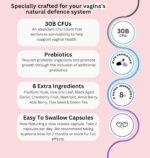 Vaginal Probiotics for Women pH Balance - Prebiotics & Probiotic Blend, Natural Vaginal Health & Urinary Tract Supplement with Cranberry, Garlic & More, Vegan, Non-GMO, Gluten-Free, 60 Caps - Image 5