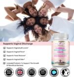 Vaginal Probiotics for Women pH Balance - Prebiotics & Probiotic Blend, Natural Vaginal Health & Urinary Tract Supplement with Cranberry, Garlic & More, Vegan, Non-GMO, Gluten-Free, 60 Caps - Image 6
