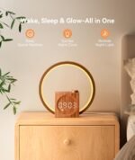 Dreamegg Sunrise Alarm Clock, 10-60 Min Gradual Wake-Up Light, White Noise Machine with 25 Soothing Sounds, 12 Colour Mode & 20-Level Dimming, Sleep Aid for Better Mornings in UK - Image 3