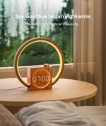 Dreamegg Sunrise Alarm Clock, 10-60 Min Gradual Wake-Up Light, White Noise Machine with 25 Soothing Sounds, 12 Colour Mode & 20-Level Dimming, Sleep Aid for Better Mornings in UK - Image 5
