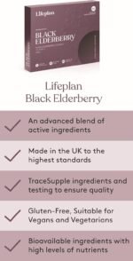 LIFEPLAN Black Elderberry Supplement - 60 Capsules - 81.66 Grams - Image 7