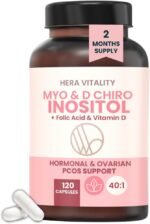 2 Month Supply - Inositol Supplement for Women (120 Capsules) | Myo-Inositol & D-Chiro 40:1 with Folic Acid & Vitamin D | PCOS, Hormone Balance, Fertility & Ovulation Support - Image 2