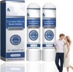 2Pcs Complex Men's Nasal Inhaler, Men's Nasal Inhaler Stick - Natural Energy & Vitality Booster for Body Care, Portable Inhaler, Natural Plant Comfort Body Skin Care - Image 2