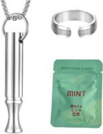 3 PCS Breathlace with Resistance Filter, Mindful Breathing Necklace for Anxiety Relief, Stress Management Accessory with Mint Filter, Stress Management Tool and Fashionable Gift for Adults - Image 2