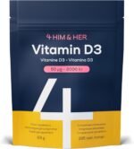 4 HIM & HER Vitamin D3 2000 IU Vitamin D Tablets - 365 Vegetarian Tablets (1 Year Supply) - Immune & Bone Support - UK Made - Image 2