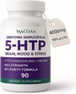 5-HTP Supplement, 4000mg High Strength, 99% Purity 5HTP Griffonia Seed Extract Complex with Magnesium Bisglycinate and L-Theanine, Sleep and Mood Support, 90 Capsules | 3 Month Supply - Image 2
