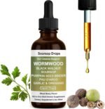 60ML Organic Wormwood Black Walnut Clove Gut Cleanser, with Soursop, Pumpkin Seed,Garlic, Boosts Energy, Gut Health & Absorption for Women & Men (1pcs) - Image 2
